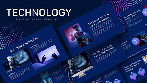 High-tech presentation template animation example